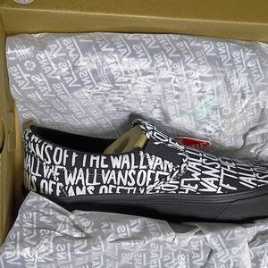 VANS OTW ComfyCush Slip On Mens Size9.5 Brush - Black / True White | VN0A3WMD2QZ